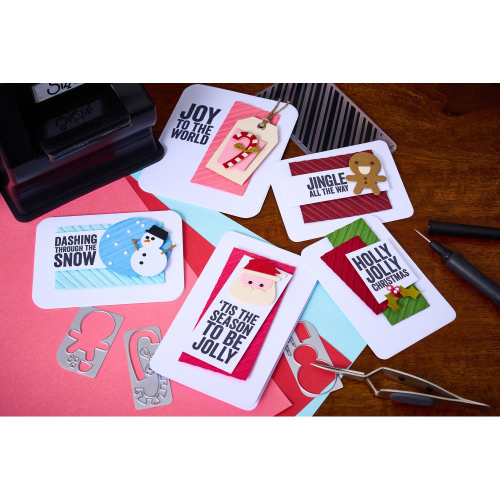 Christmas Texture Fades + Thinlits | Tim Holtz Vault Sidekick Side Order