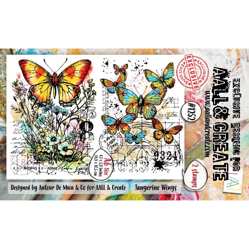 Tangerine Wings A6 Clear Stamp Set No. 1252 {clearance}
