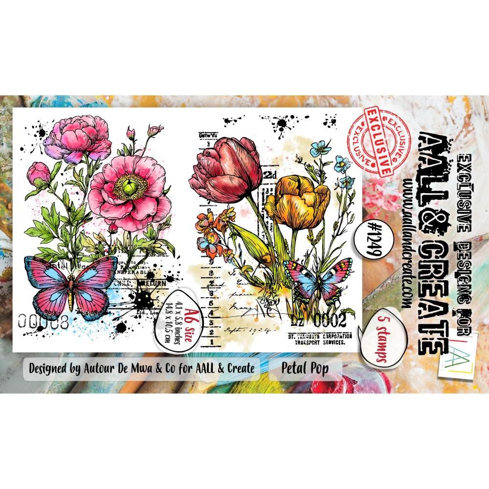 Petal Pop A6 Clear Stamp Set No. 1249 {clearance}