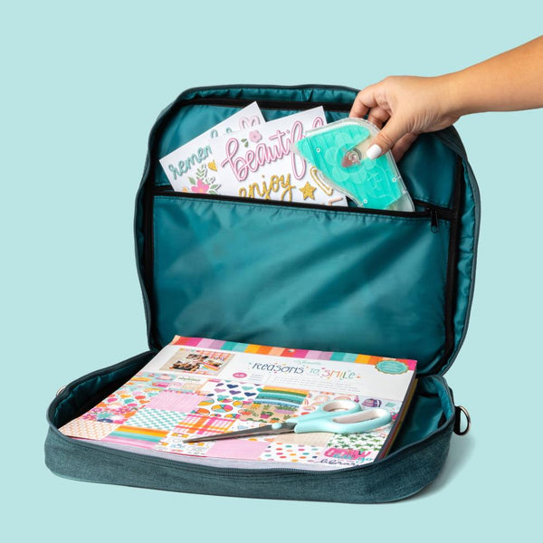 Crafter's Storage Shoulder Bag | Teal & Mint