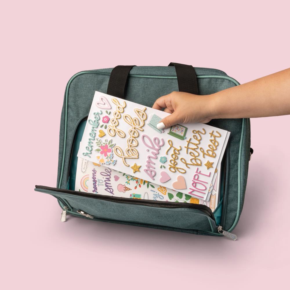 Crafter's Storage Shoulder Bag | Teal & Mint