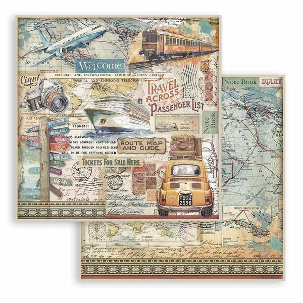 Art of Travelling 12x12 Double-Sided Paper Pad {clearance}