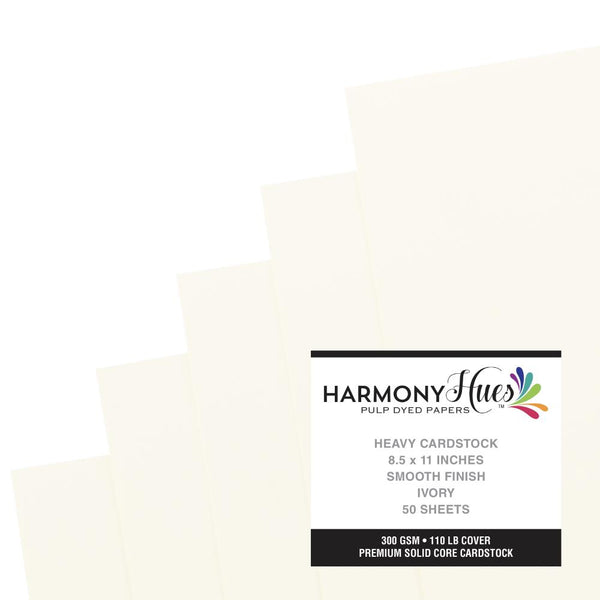 Ivory 110# Solid Core 8.5x11 Cardstock 50pk