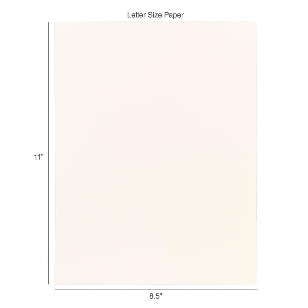 Ivory 110# Solid Core 8.5x11 Cardstock 50pk
