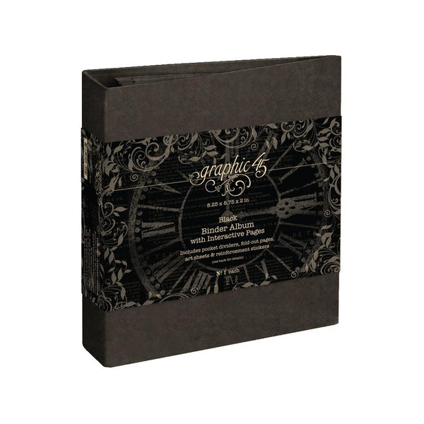 Black Binder Album with Interactive Pages