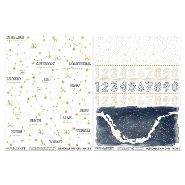 Starlight Dreams Constellations Rub-on Transfer Set {clearance}