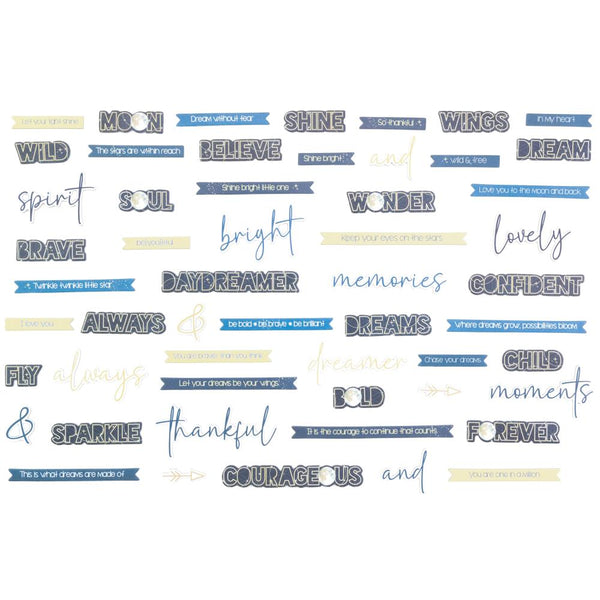 Starlight Dreams Words Chipboard Set {clearance}