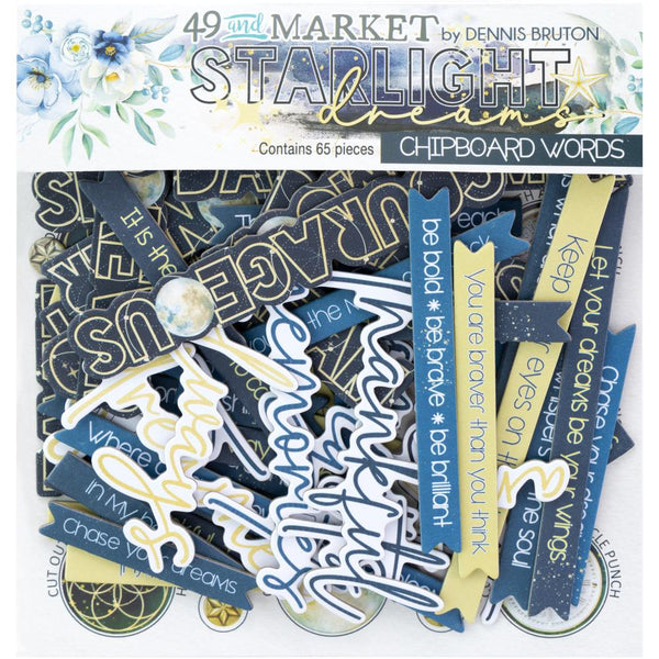 Starlight Dreams Words Chipboard Set {clearance}