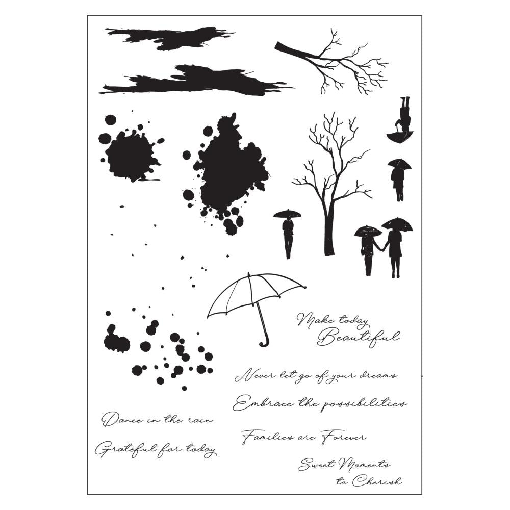 Rainy Day Stamp + Die Set | Stacey Park