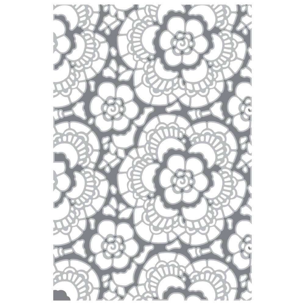 Lace Texture Fades A6 Embossing Folder | Tim Holtz 2025 Vault Release
