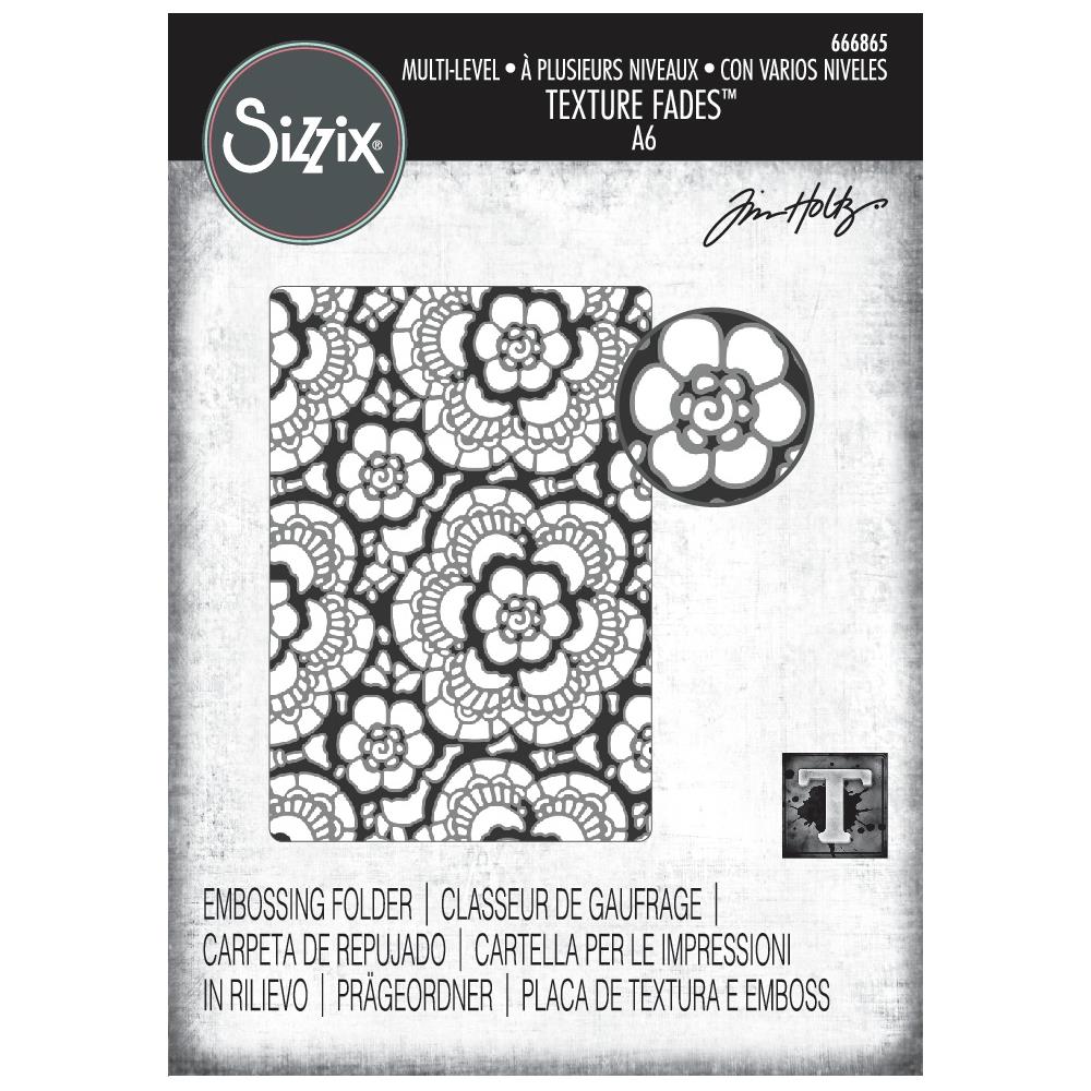 Lace Texture Fades A6 Embossing Folder | Tim Holtz 2025 Vault Release