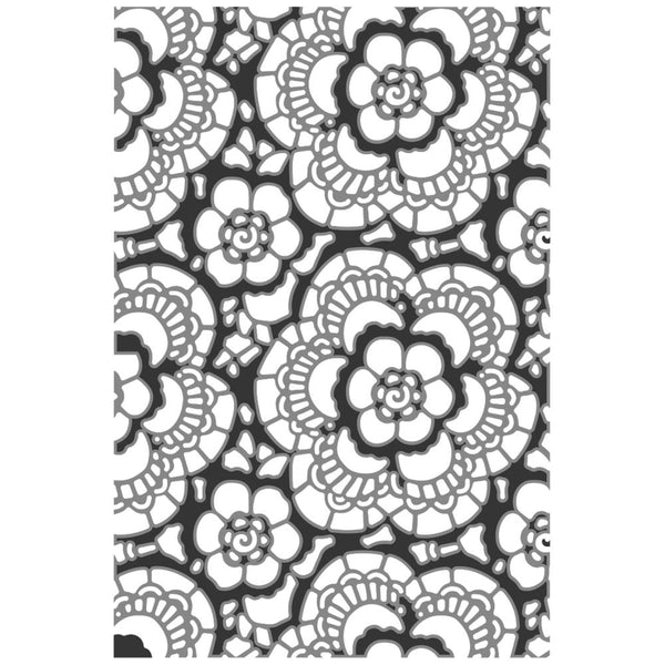 Lace Texture Fades A6 Embossing Folder | Tim Holtz 2025 Vault Release