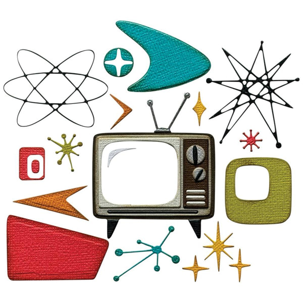 Atomic Retro Die Set | Tim Holtz 2025 Vault Release
