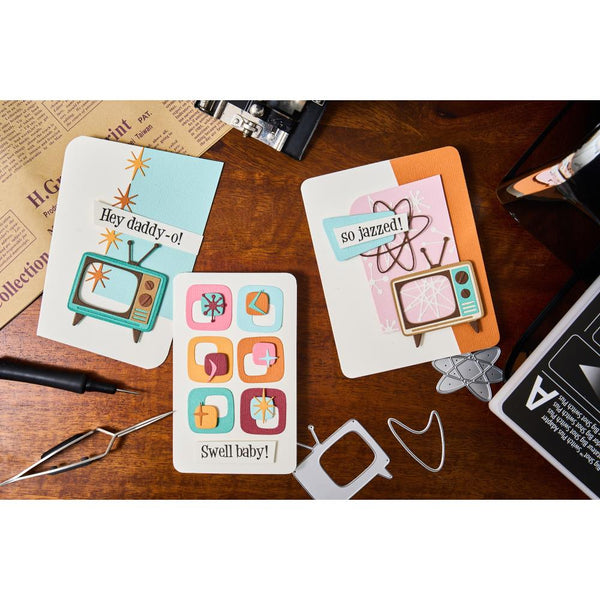 Atomic Retro Die Set | Tim Holtz 2025 Vault Release