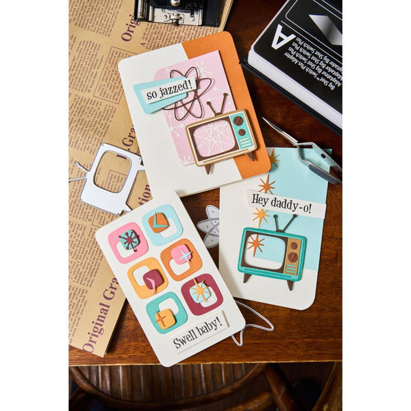 Atomic Retro Die Set | Tim Holtz 2025 Vault Release