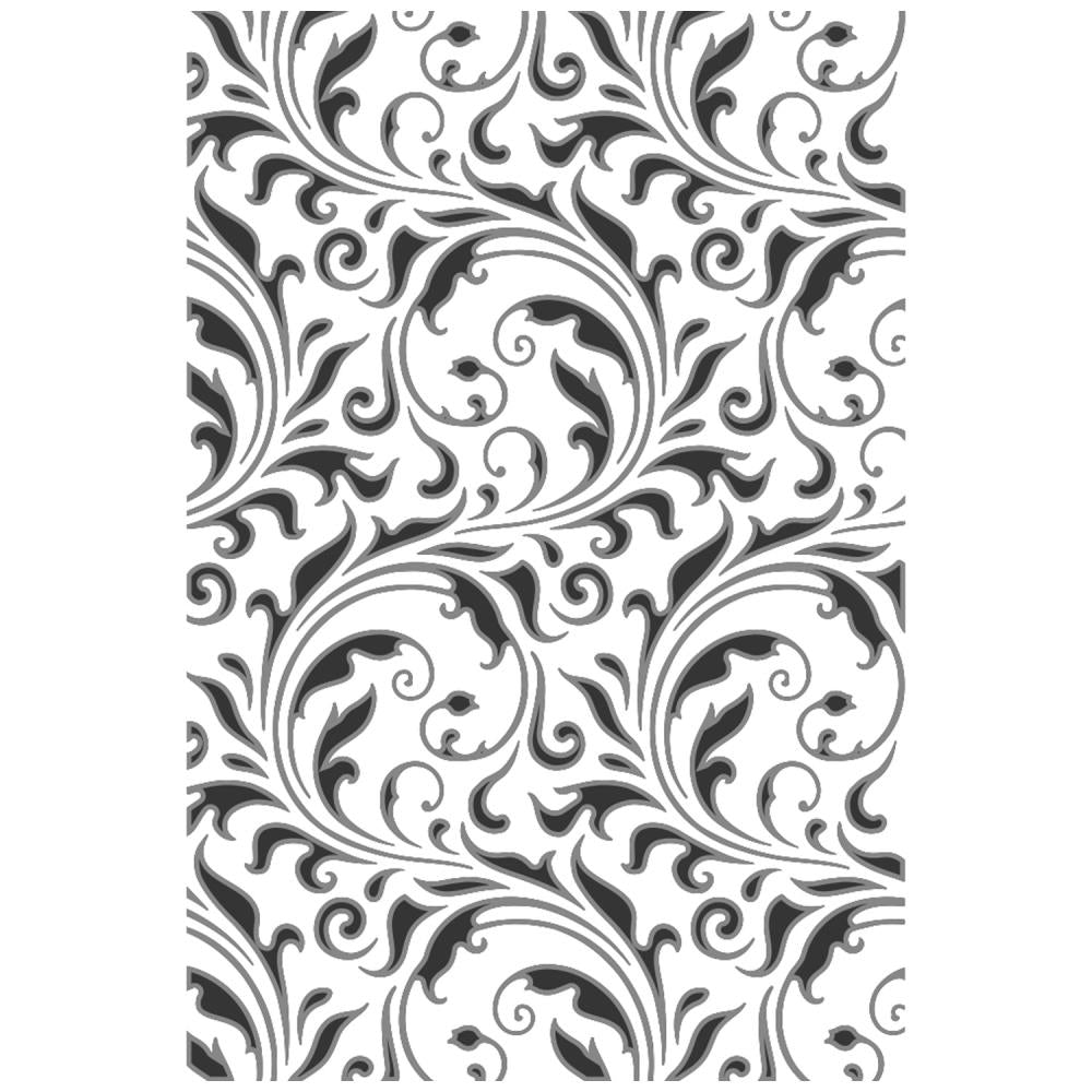 Flourish Texture Fades Embossing Folder | Tim Holtz 2025 Vault Release
