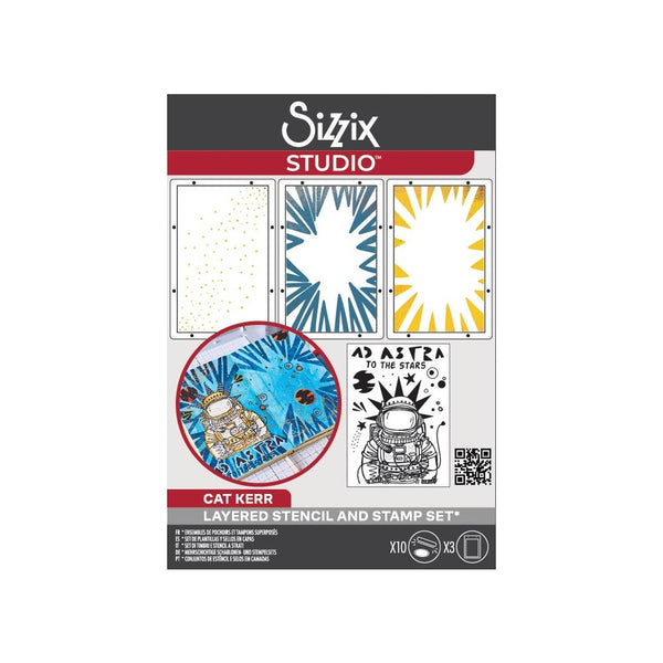 Ad Astra A6 Stamp + A5 Stencil Set | Cat Kerr