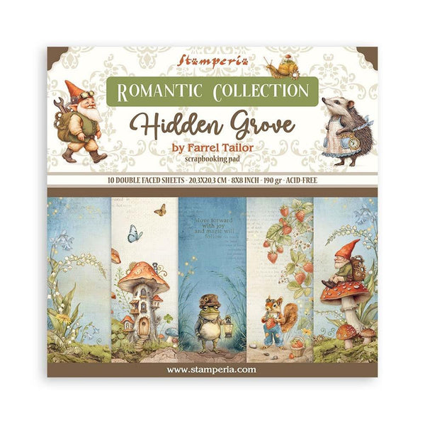 Hidden Grove 8x8 Double-Sided Paper Pad | Farrel Tailor