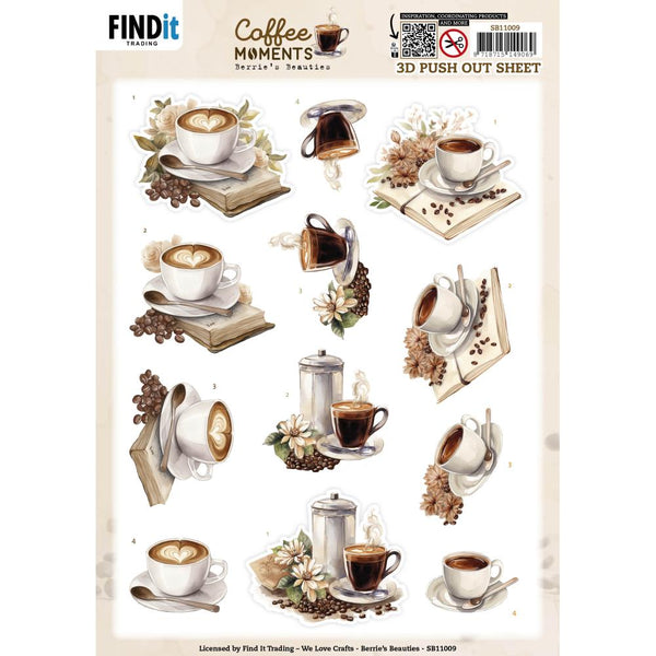 Coffee Moments 3D Punchout Sheet