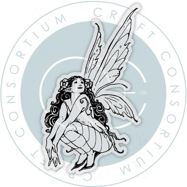 Crouching Faerie Clear Stamp | Faeries Collection