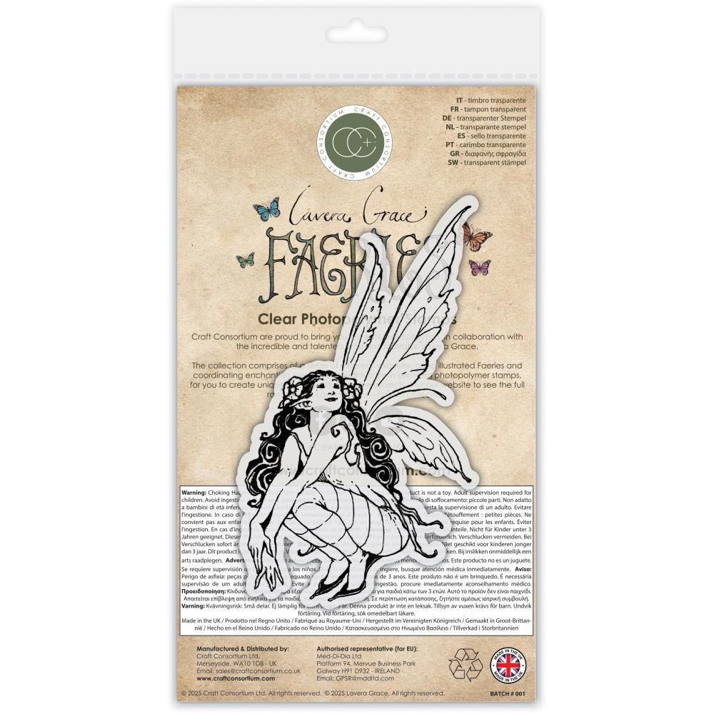 Crouching Faerie Clear Stamp | Faeries Collection