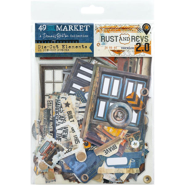 Rust and Revs 2.0 Die Cut Elements | Dennis Bruton {clearance}
