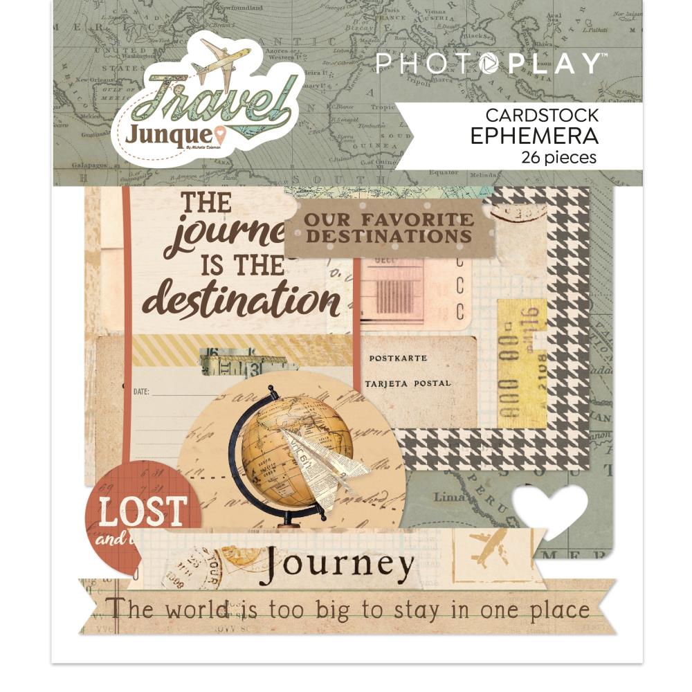 Travel Junque Cardstock Ephemera Die Cuts