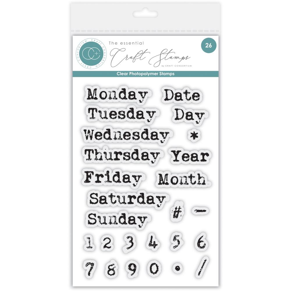 Days of the Week Clear Stamp Set | Journaling Phase 2