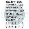 Days of the Week Clear Stamp Set | Journaling Phase 2