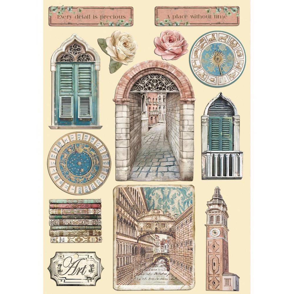 Venice City of Art A5 Wooden Shapes {clearance}