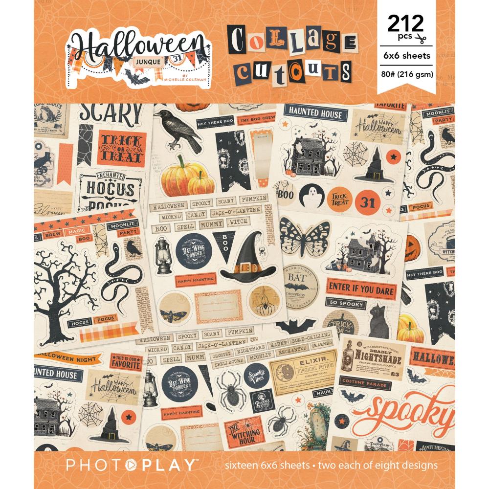 Halloween Junque Collage Cut-Outs