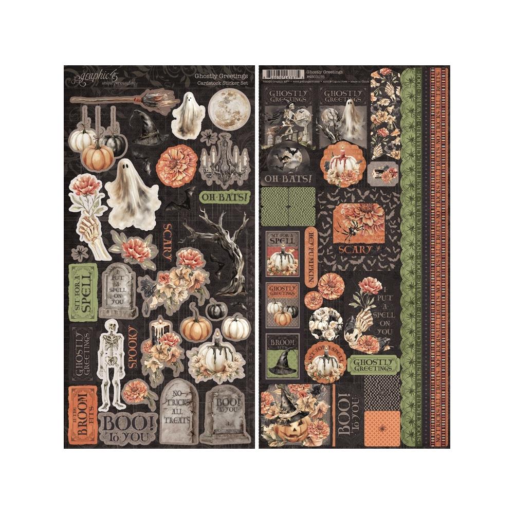 Ghostly Greetings Sticker Set