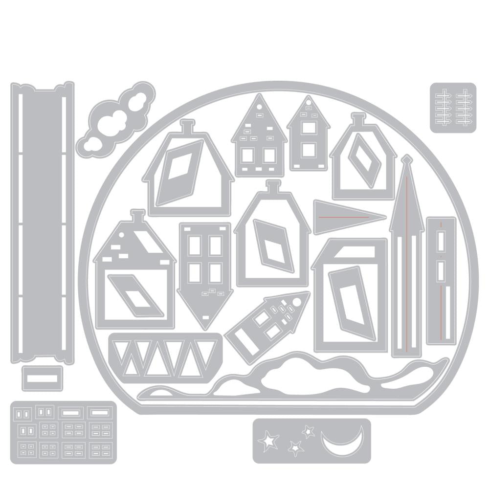 {coming soon!} Snowglobe #2 Thinlits Die Set | Tim Holtz