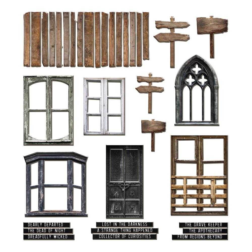 Baseboard Door & Window Frames {Halloween 2025} | idea-ology