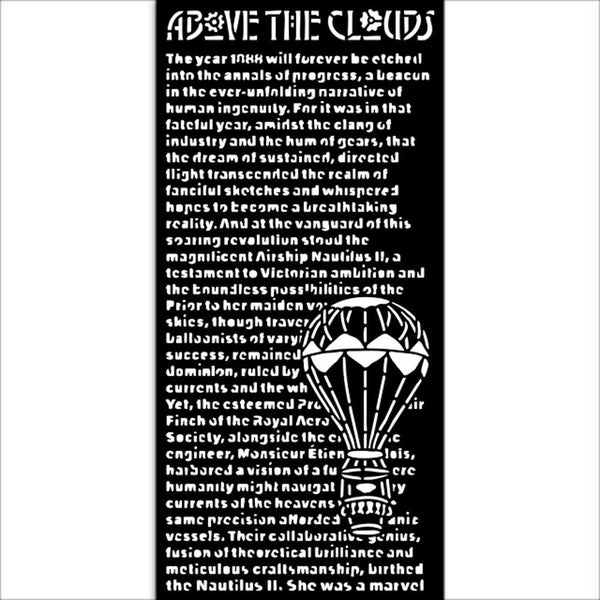 Above the Clouds 5x10 Stencil | Voyages Fantastique