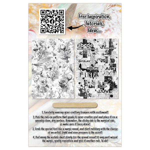 Edgy Botanica A5 Rub-Ons No. 019