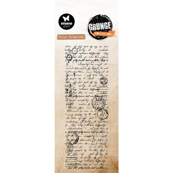 Script Background Clear Stamp Set | Grunge Collection