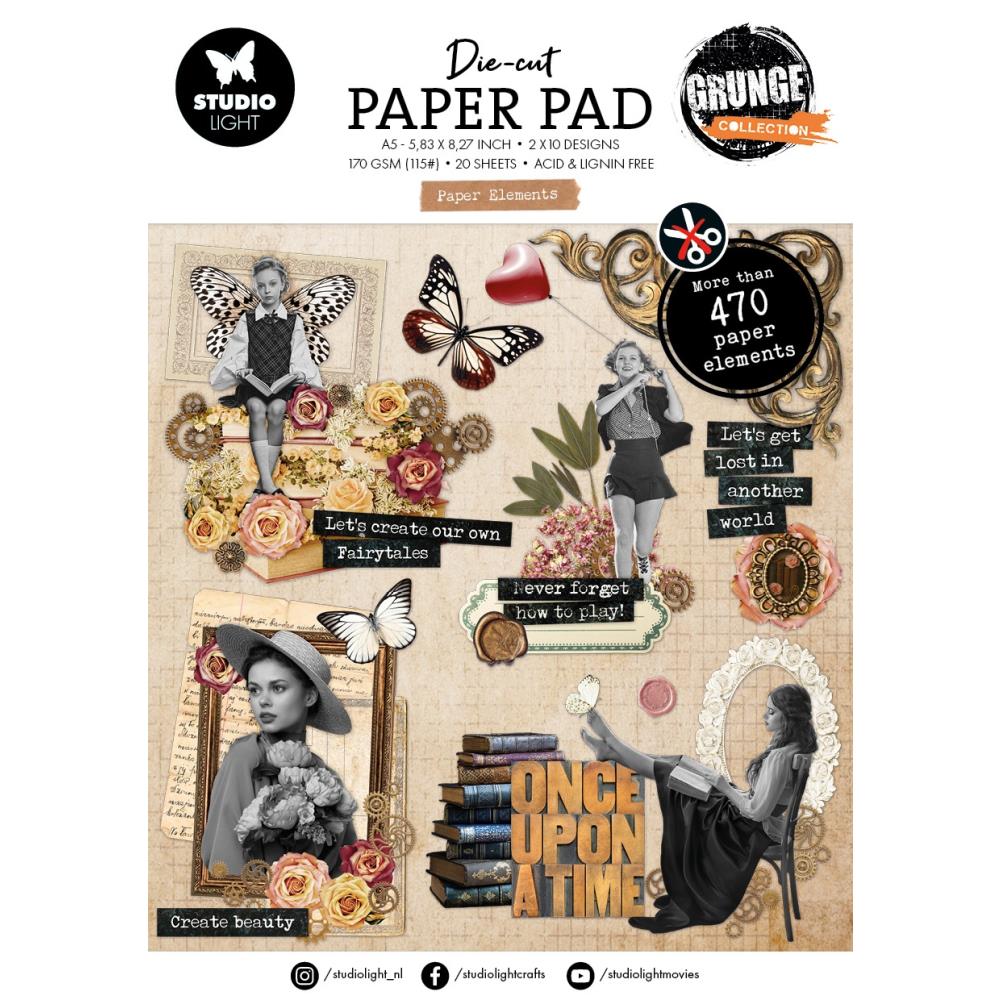 Paper Elements Die-Cut Paper Pad | Grunge Collection