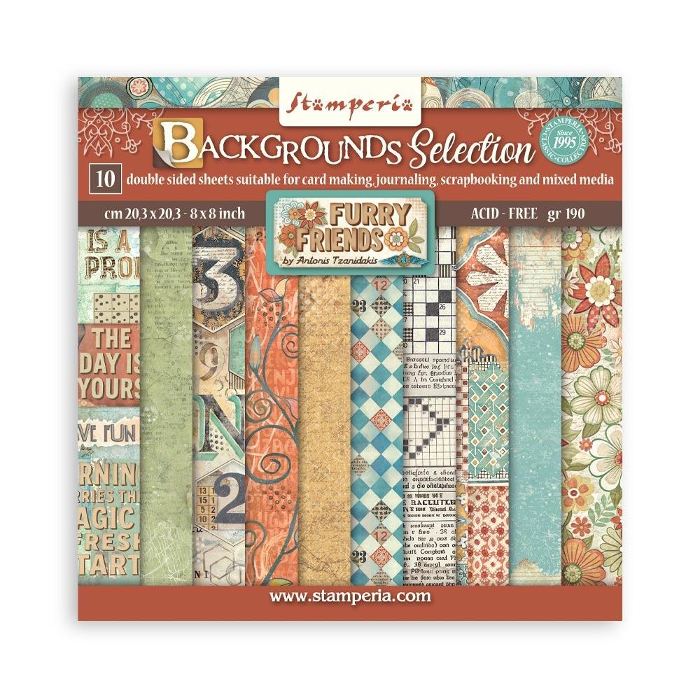 {coming soon!} Furry Friends 8x8 Double-Sided Backgrounds Paper Pad