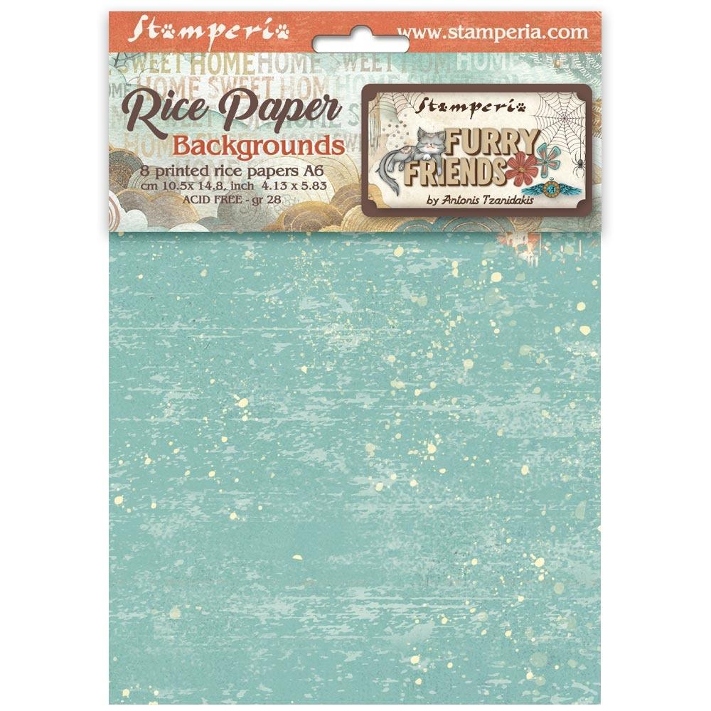 {coming soon!} Furry Friends Backgrounds A6 Rice Paper 8pk | Antonis Tzanidakis