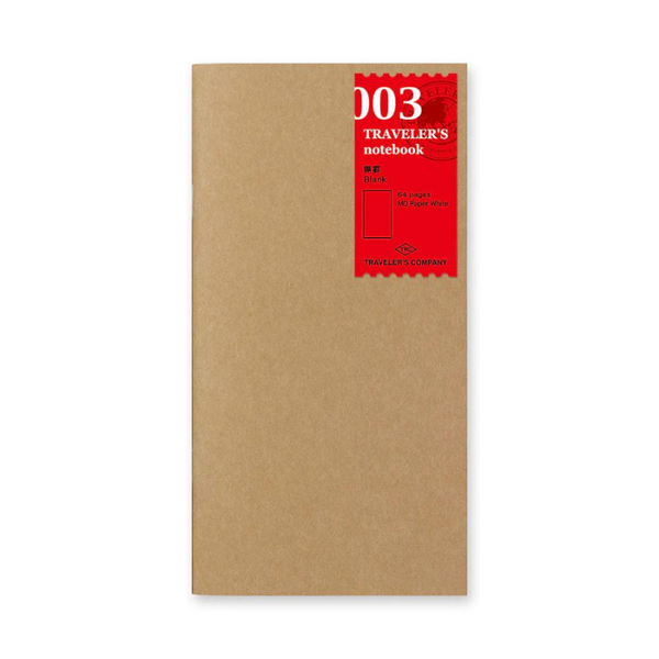 003 Blank | Traveler's Notebook Regular Refill