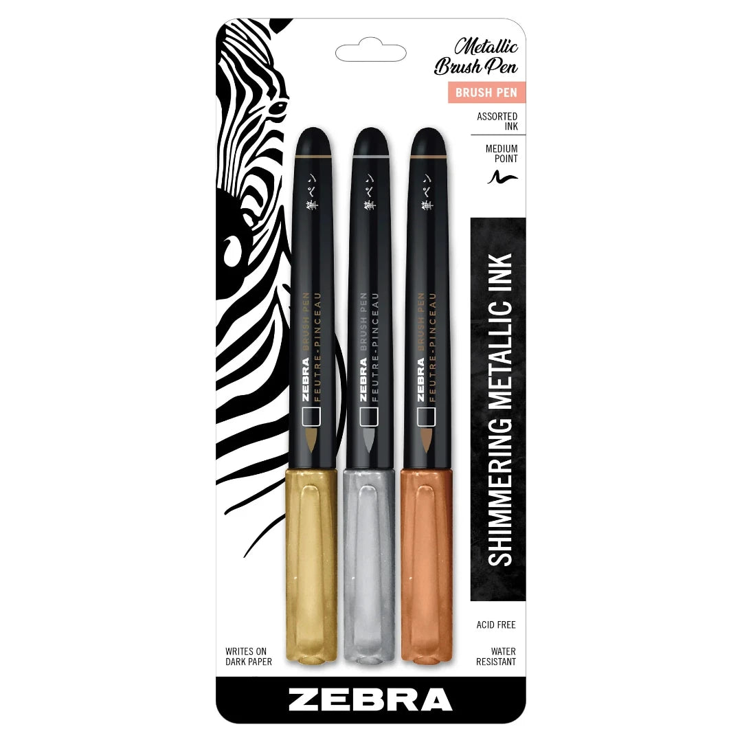 Metallic Brush Pens