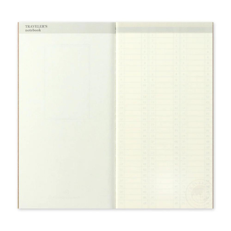 018 Undated Weekly | Traveler's Notebook Regular Calendars + Planners