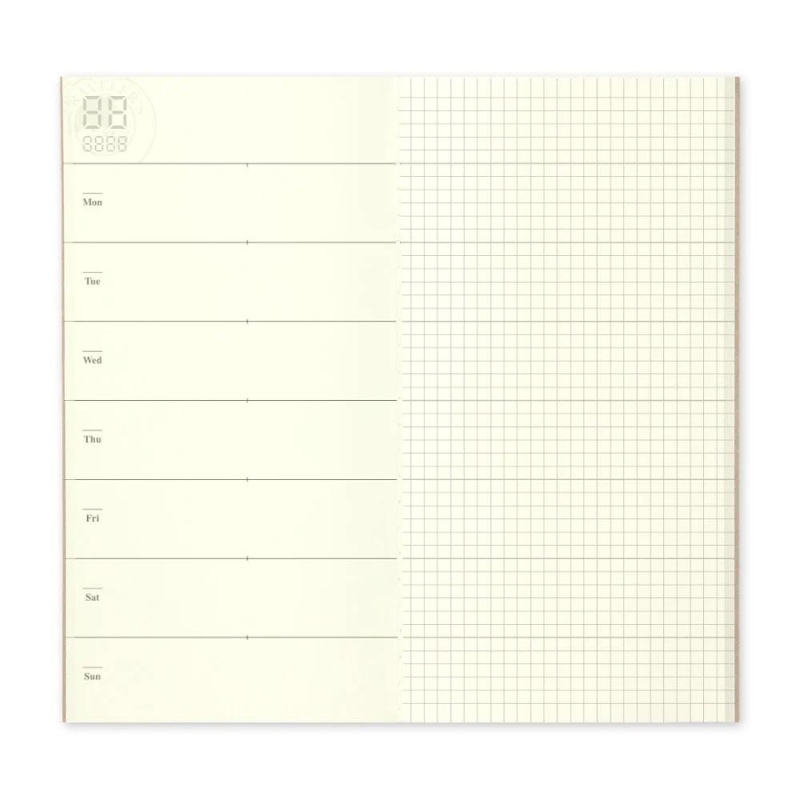 019 Undated Weekly + Memo | Traveler's Notebook Regular Calendars + Planners