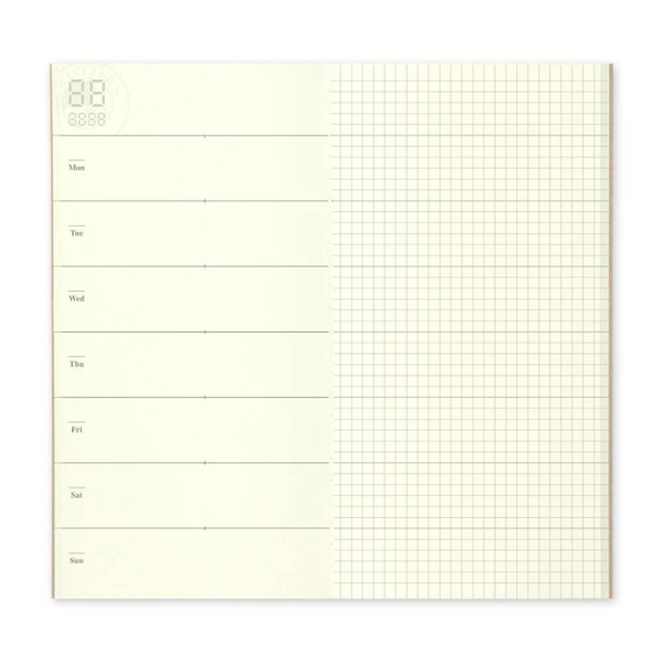 019 Undated Weekly + Memo | Traveler's Notebook Regular Calendars + Planners
