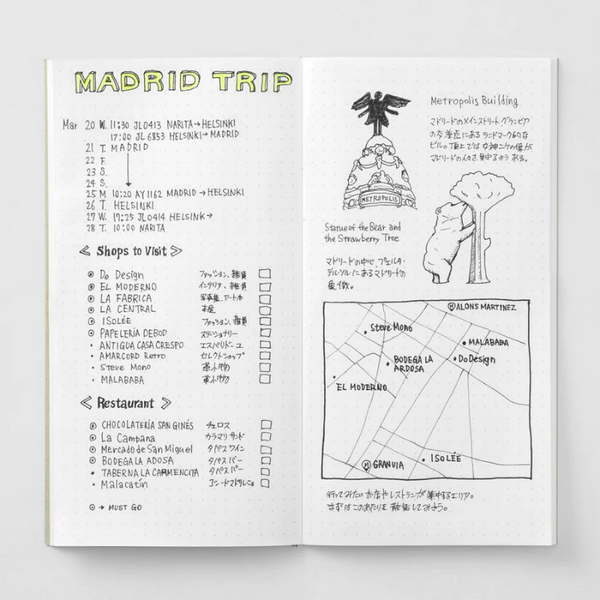 026 Dot Grid | Traveler's Notebook Refills {Regular Size}