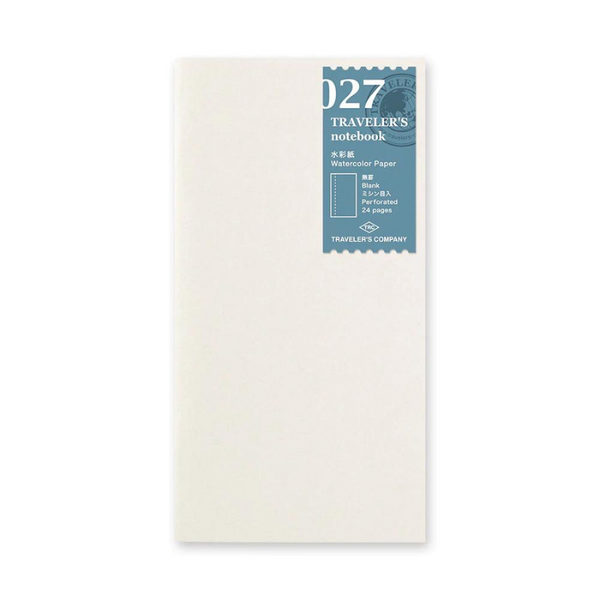 027 Watercolor Paper | Traveler's Notebook Refills {Regular Size}