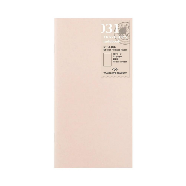 031 Sticker Release Paper | Traveler's Notebook Refill Regular Accessories