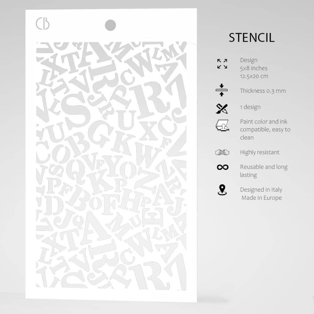 Newspaper Font 5x8 Stencils | Bad Girls