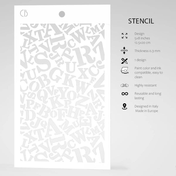 Newspaper Font 5x8 Stencils | Bad Girls